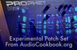 Audio Cookbook Experimental Patch Set for Prophet Rev 2