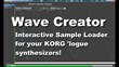 Wave Creator for Korg Minilogue XD