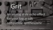 User FX: Grit Analog Delay for Korg Minilogue XD