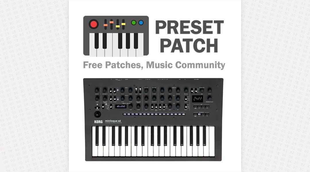 salvie område petulance Korg Minilogue XD - Free Patches, Presets, Soundsets and Sound Design.